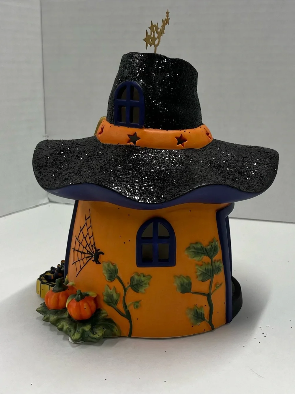 Partylite Pumpkin Witch House Tealight Candle Holder
